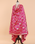 Rani Pink Jal Dupatta in Silk