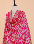 Rani Pink Jal Dupatta in Silk