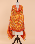 Short Gold Butti Dupatta in Silk