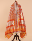 Short Gold Jaal Dupatta in Silk
