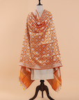 Short Gold Jaal Dupatta in Silk