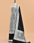 Black Brocade Silk Dress