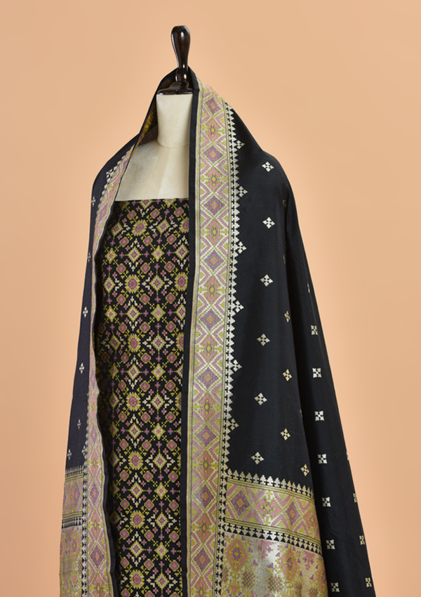 Black Jaal Dress in Silk