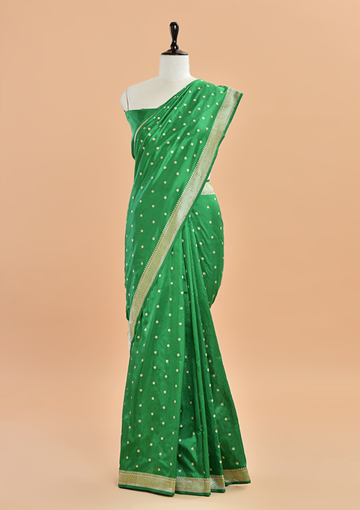 Green Butti Silk Saree