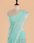 Firozi Plain Saree in Georgette