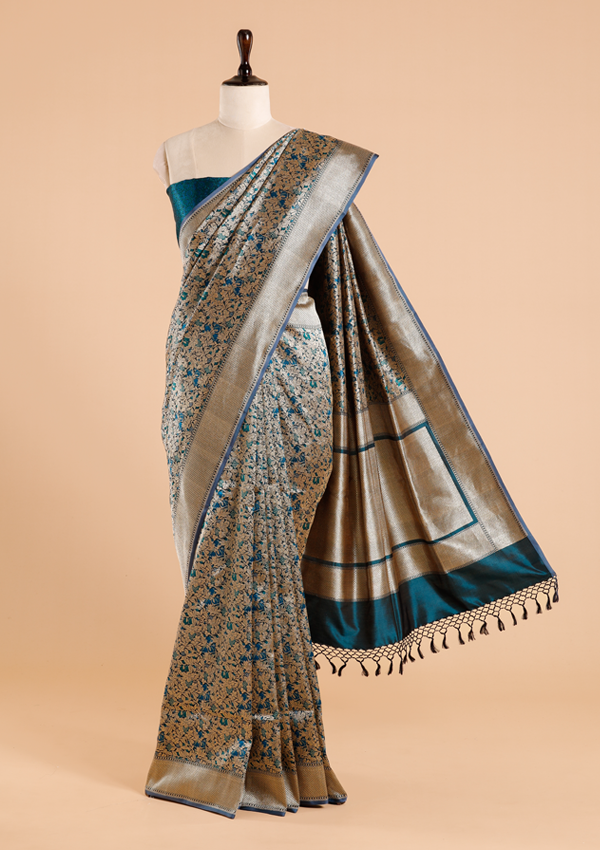 Peacock Brocade Saree in Silk