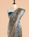 Peacock Brocade Saree in Silk