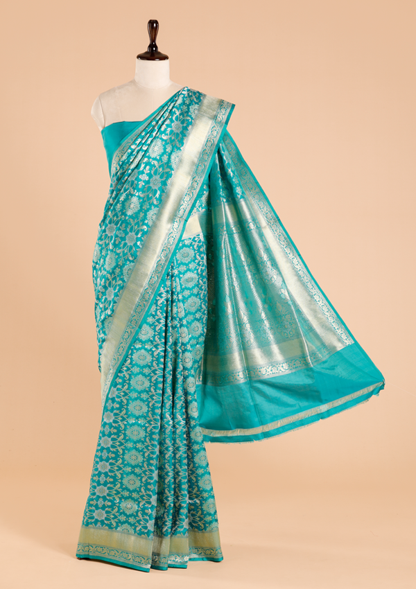 Peacock Jaal Saree in Silk