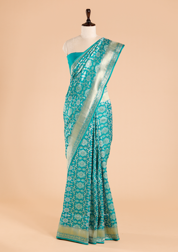 Peacock Jaal Saree in Silk