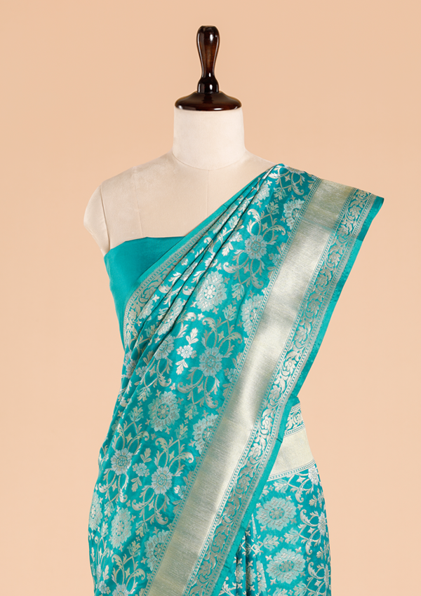 Peacock Jaal Saree in Silk