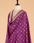 Purple Butti Dupatta in Silk