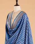 Royal Blue Lehariya Dupatta in Silk