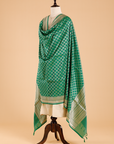 Green Jaal Dupatta in Silk