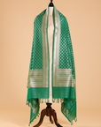 Green Jaal Dupatta in Silk