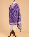 Purple Lehariya Dupatta in Silk