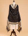 Black Butti Dupatta in Silk