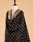 Black Butti Dupatta in Silk
