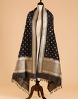 Black Butti Dupatta in Silk