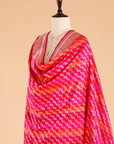 Rani Pink Rangkat Dupatta in Silk