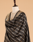 Black Lehariya Dupatta in Silk