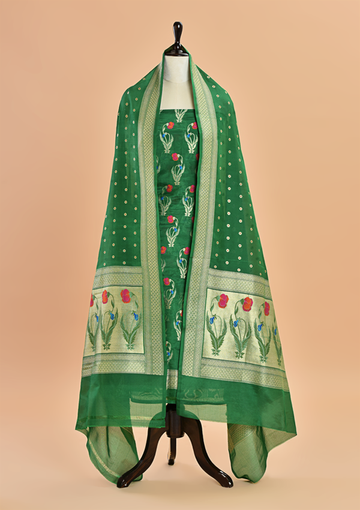 Green Butta Dress in Silk