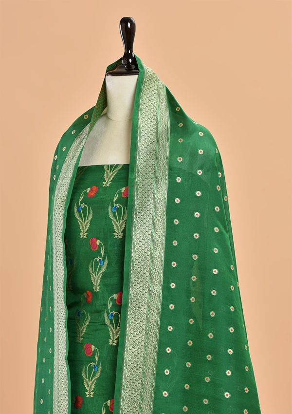 Green Butta Dress in Silk