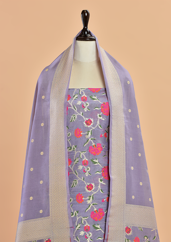 Mauve Jaal Dress in Silk