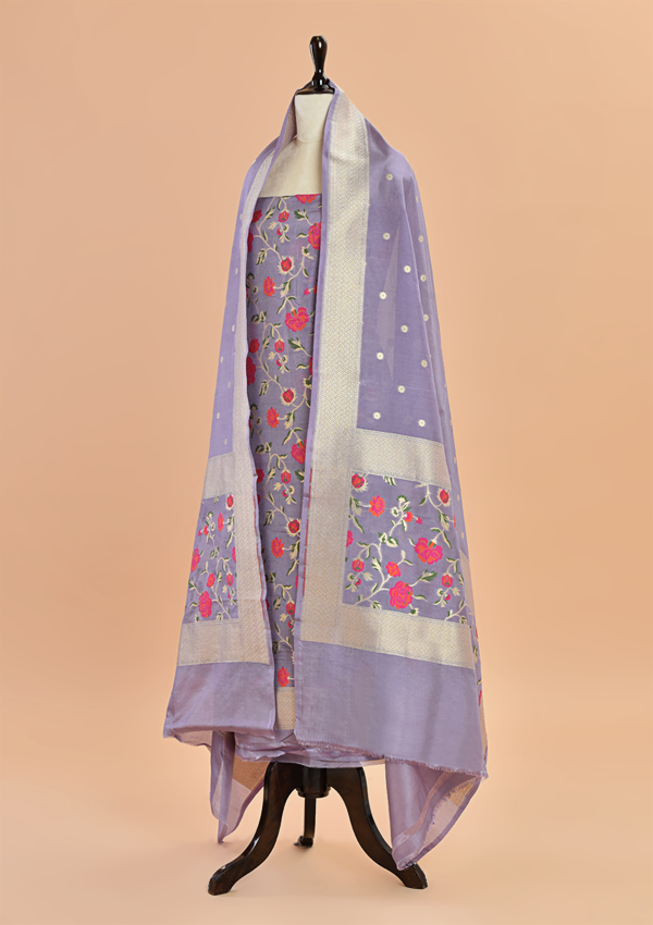 Mauve Jaal Dress in Silk