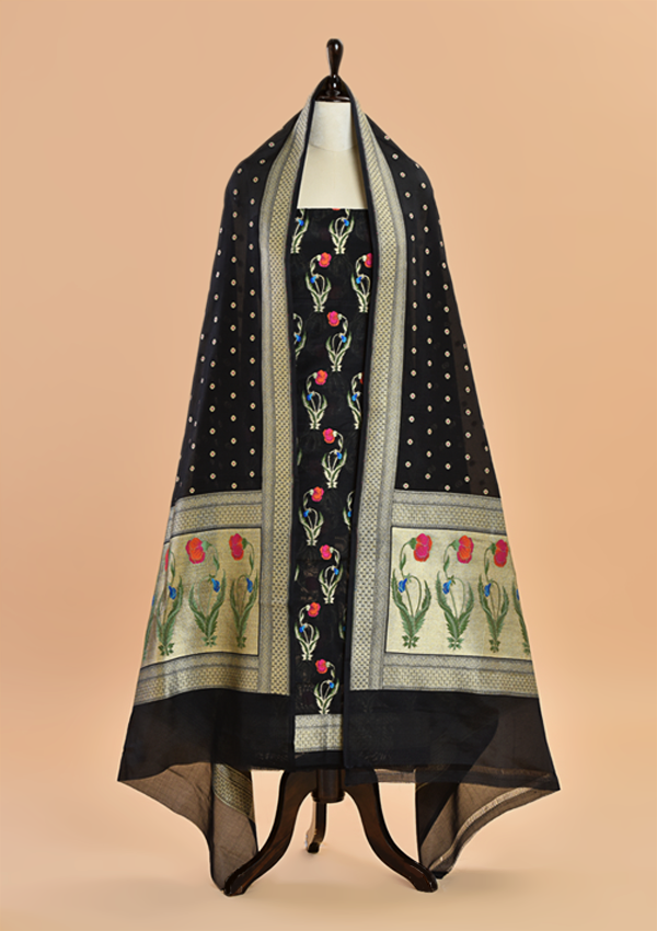 Black Butta Dress in Silk