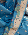 Sky Blue Butti Saree in Silk