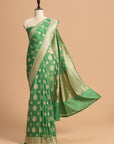 Green Jamdani Silk Saree