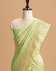 Light Green Jamdani Silk Saree