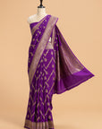 Purple Kadwa Muslin Silk Saree