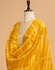 Yellow Kadwa Kora Silk Dupatta