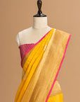 Yellow Kadwa Butta Silk Saree