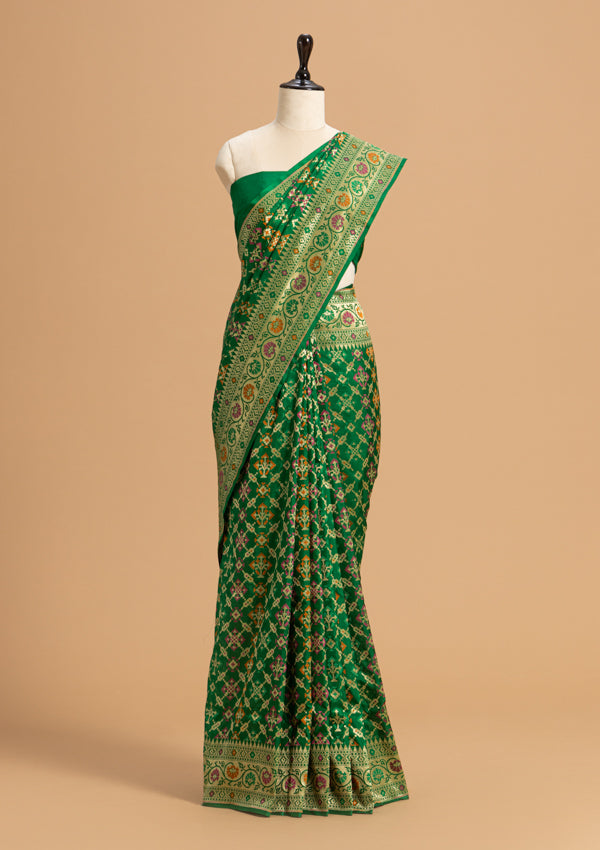 Green Patola Silk Saree