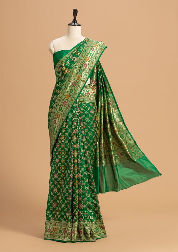 Green Patola Silk Saree