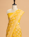 Yellow Jamdani Georgette Saree